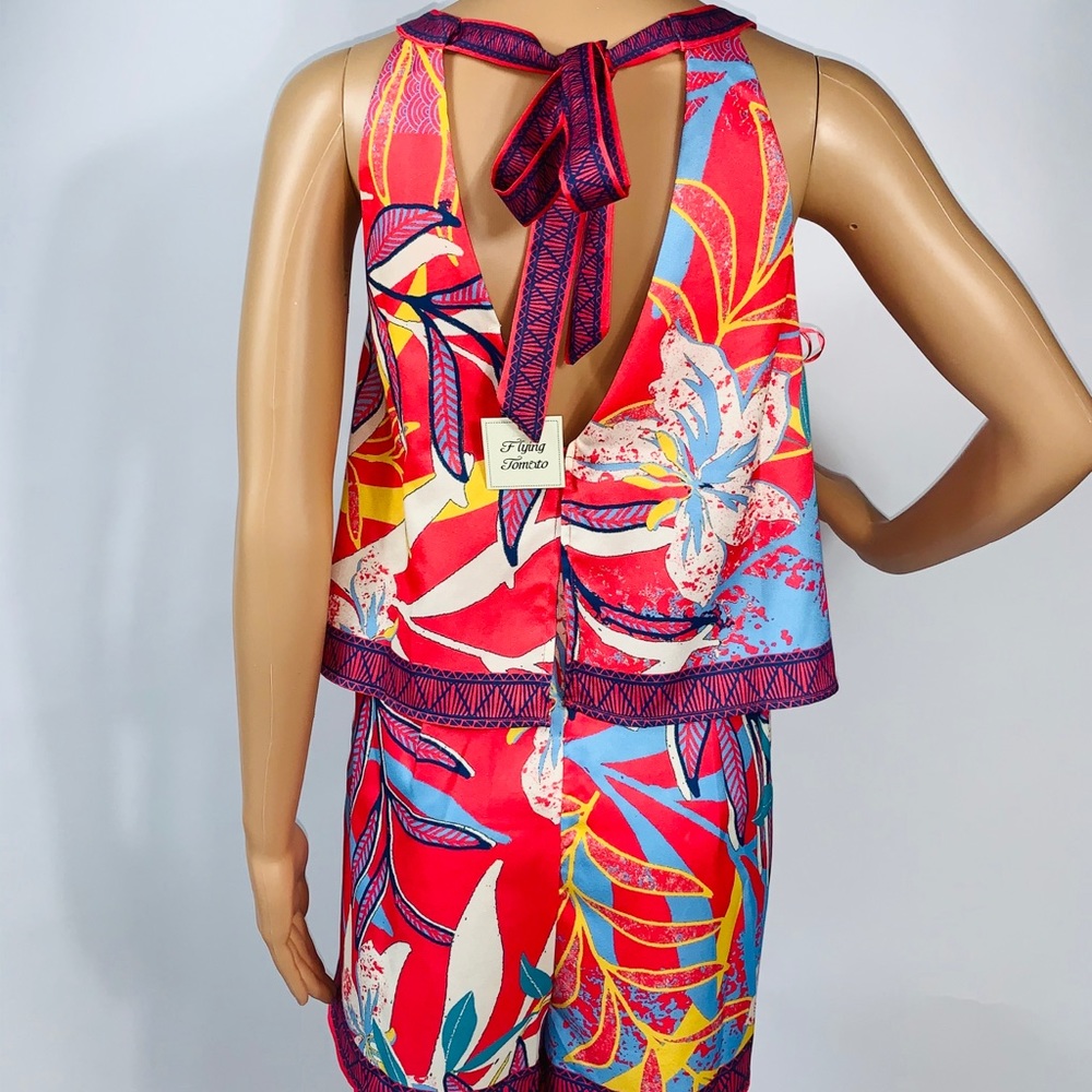 BNWTs Flying Tomato Tropical FLORAL ROMPER~Large - Picture 7 of 8